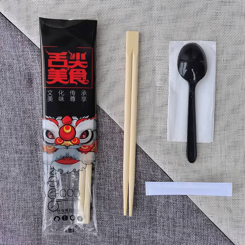 Bộ Đũa Dùng Một Lần Bộ Đồ Ăn Mang Đi 4 Món Bộ Phim Opp ALCB-01